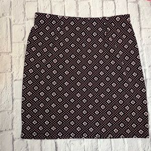 Cato Mixed Printed Knee Length Skirt, size 22/24W
